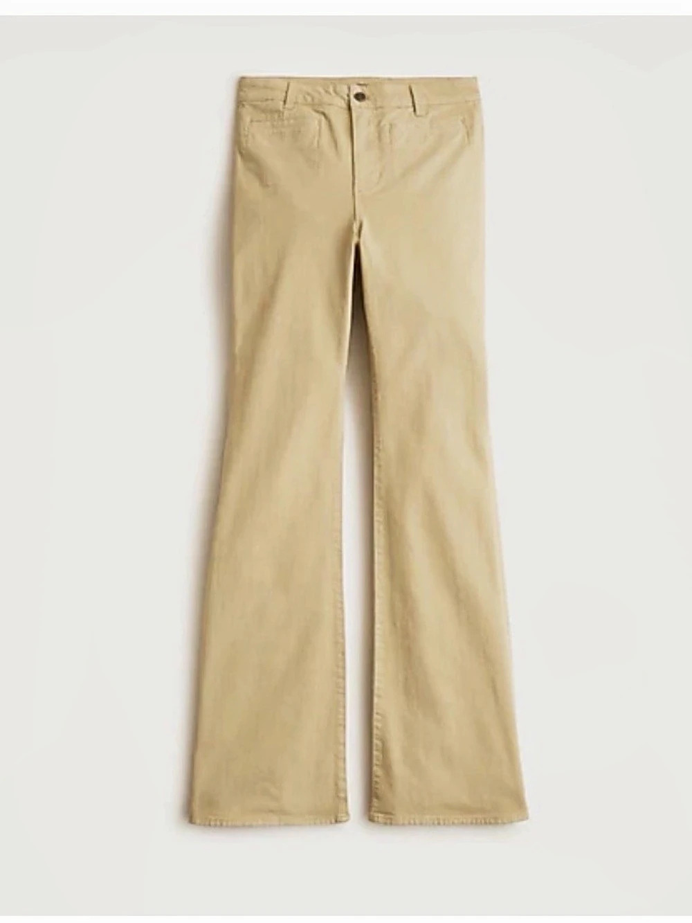 J.Crew High-Rise Flare Jeans Beige Waist 30 Inseam 32 NWT